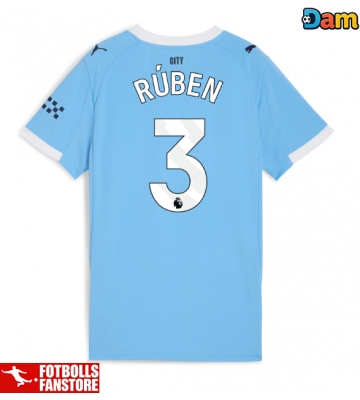 Manchester City Ruben Dias #3 Hemmatröja Dam 2025-26 Kortärmad